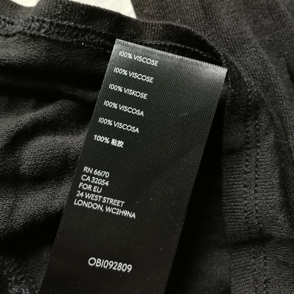URBAN OUTFITTERS Black Tunic V-neck front Peasant oversized Small NWT - Picture 11 of 11